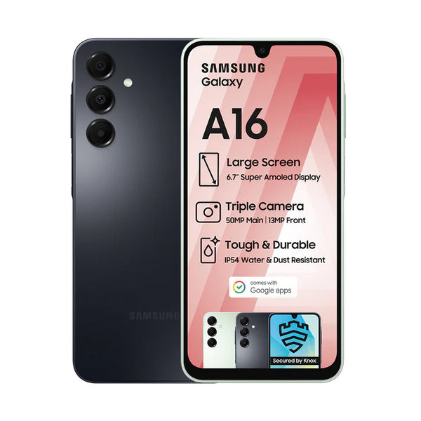 Samsung Galaxy A16 Lte 4 Gb 128 Gb Dual Sim Smartphone Black